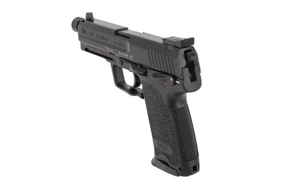 Heckler & Koch USP45 Tactical pistol features suppressor height sights
